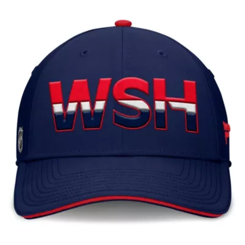 NHL Fanatics Navy/Red Washington Capitals Authentic Pro Rink Team Code Flex Hat