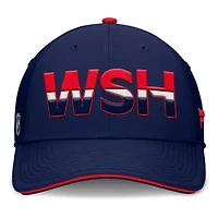 NHL Fanatics Navy/Red Washington Capitals Authentic Pro Rink Team Code Flex Hat