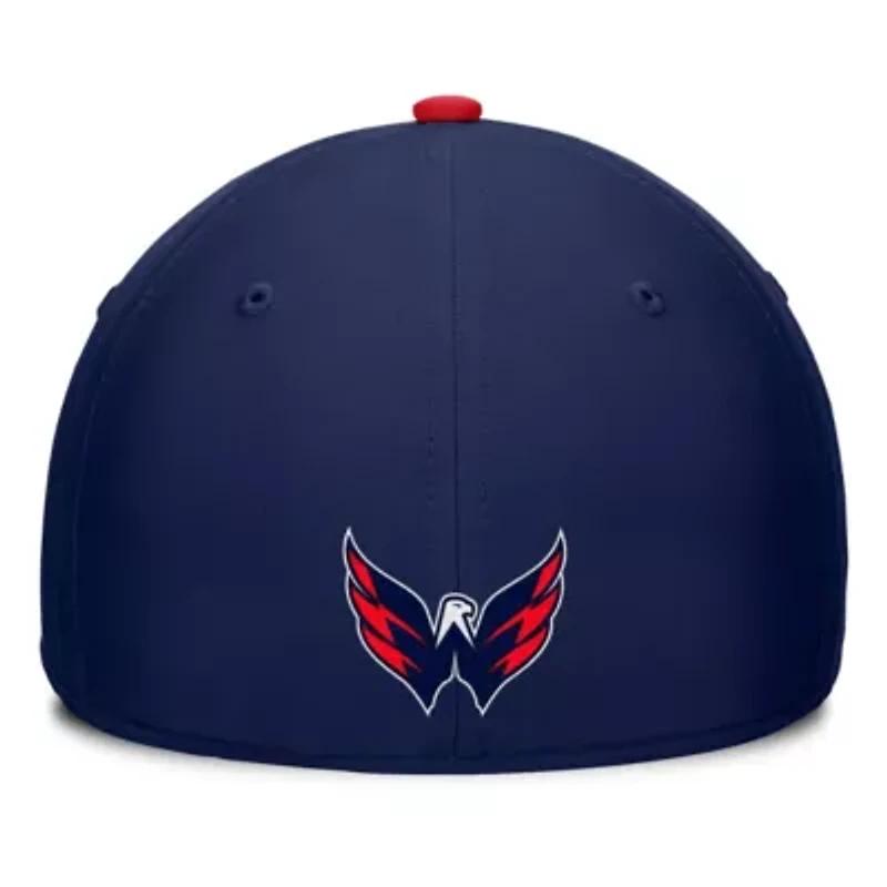 NHL Fanatics Navy/Red Washington Capitals Authentic Pro Rink Team Code Flex Hat