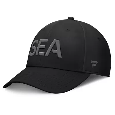NHL Fanatics Seattle Kraken Authentic Pro Road Team Code Side Patch Flex Hat