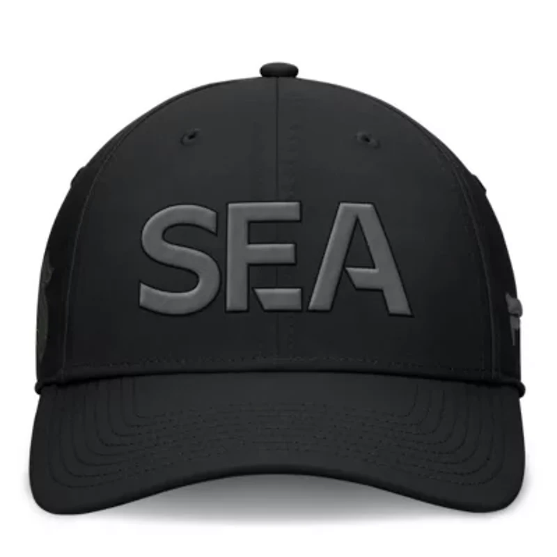 NHL Fanatics Seattle Kraken Authentic Pro Road Team Code Side Patch Flex Hat