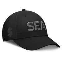 NHL Fanatics Seattle Kraken Authentic Pro Road Team Code Side Patch Flex Hat