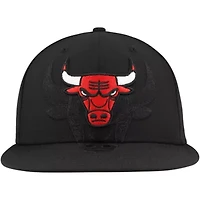 NBA Chicago Bulls Blackout Shadow Logo 59FIFTY Fitted Hat