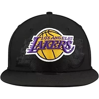 NBA Los Angeles Lakers Blackout Shadow Logo 59FIFTY Fitted Hat