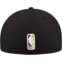 NBA Los Angeles Lakers Blackout Shadow Logo 59FIFTY Fitted Hat