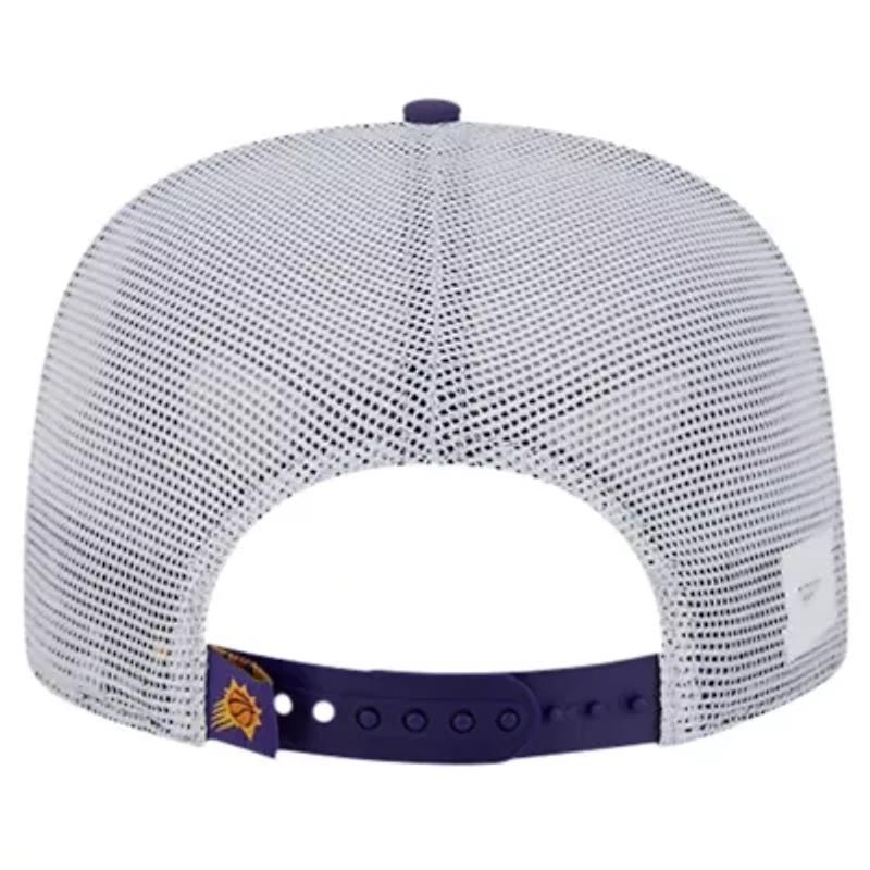 NBA Phoenix Suns Puff Print Team Code A-Frame 9FIFTY Trucker Snapback Hat