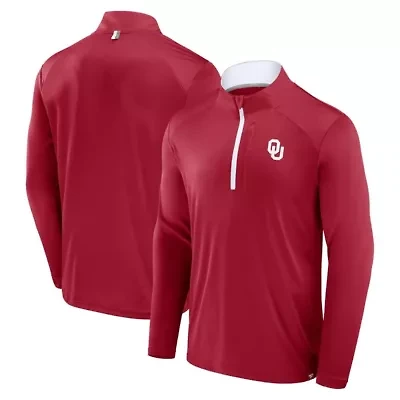 NCAA Fanatics Oklahoma Sooners Fundamental Defender Quarter-Zip Jacket
