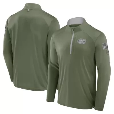 NCAA Fanatics Florida Gators OHT Military Appreciation Defender Quarter-Zip Jacket