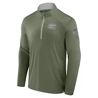 NCAA Fanatics Florida Gators OHT Military Appreciation Defender Quarter-Zip Jacket