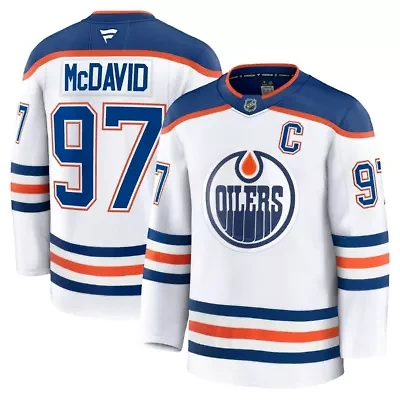 NHL Fanatics Connor McDavid Edmonton Oilers Away Premium Jersey