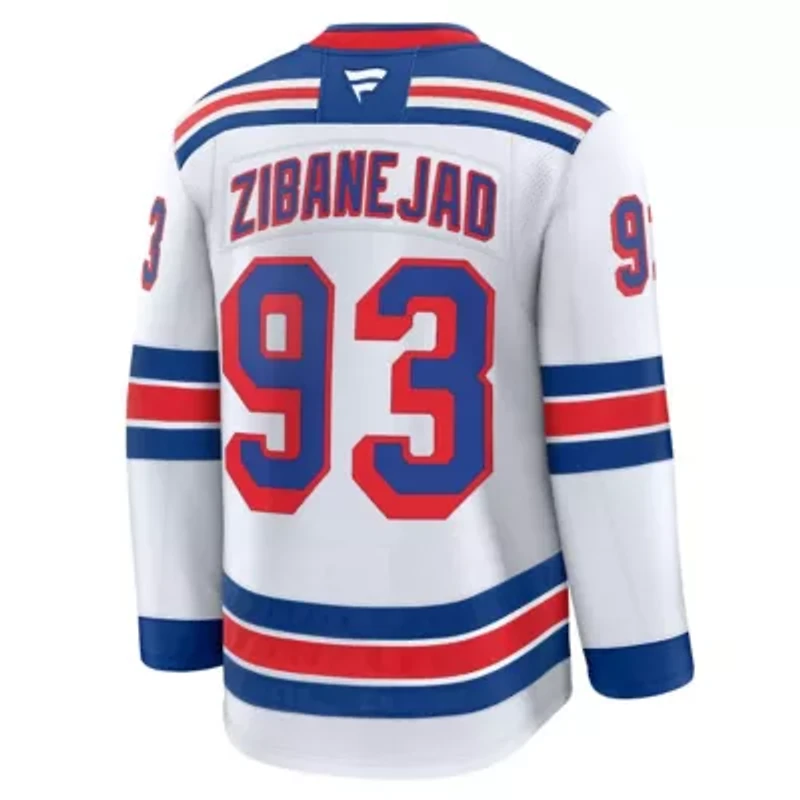 NHL Fanatics Mika Zibanejad New York Rangers Away Premium Jersey