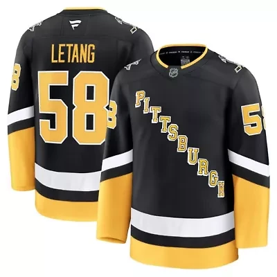 NHL Fanatics Kris Letang Pittsburgh Penguins Alternate Premium Jersey