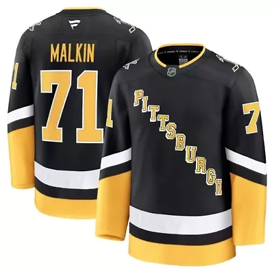 NHL Fanatics Evgeni Malkin Pittsburgh Penguins Alternate Premium Jersey