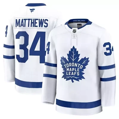 NHL Fanatics Auston Matthews Toronto Maple Leafs Away Premium Jersey