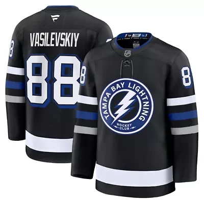 NHL Fanatics Andrei Vasilevskiy Tampa Bay Lightning Alternate Premium Jersey