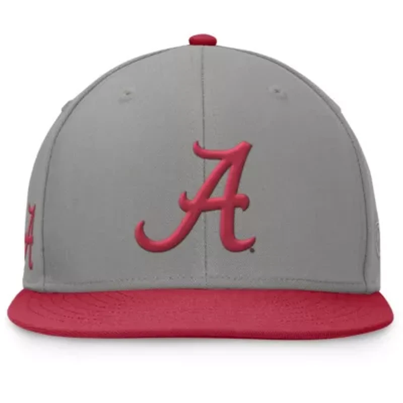 Alabama Crimson Tide NCAA Gray/Crimson Rally Two-Tone Fitted Hat