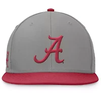 Alabama Crimson Tide NCAA Gray/Crimson Rally Two-Tone Fitted Hat