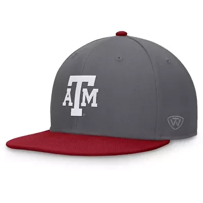 NCAA Gray/Maroon Texas A&M Aggies Rally Two-Tone Fitted Hat