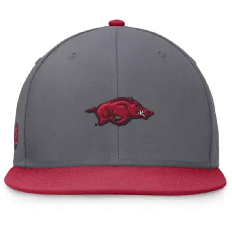 NCAA Gray/Cardinal Arkansas Razorbacks Rally Two-Tone Fitted Hat