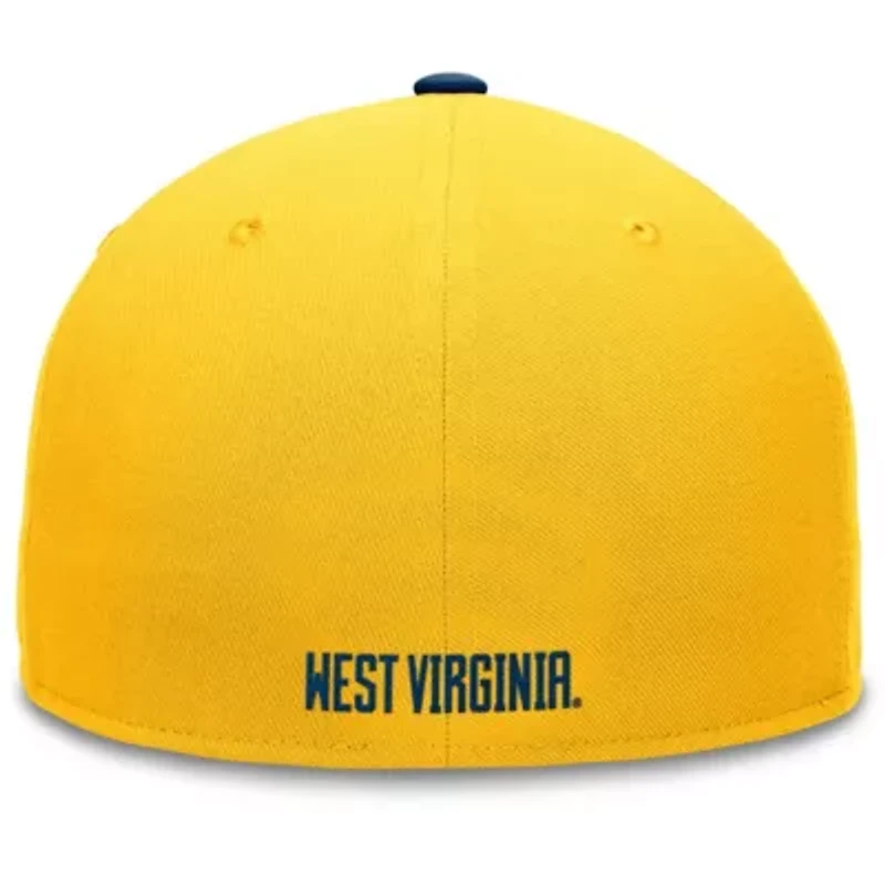 NCAA Gold/Navy West Virginia Mountaineers Rally Two-Tone Fitted Hat