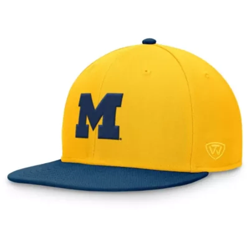 NCAA Maize/Navy Michigan Wolverines Rally Two-Tone Fitted Hat