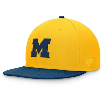 NCAA Maize/Navy Michigan Wolverines Rally Two-Tone Fitted Hat