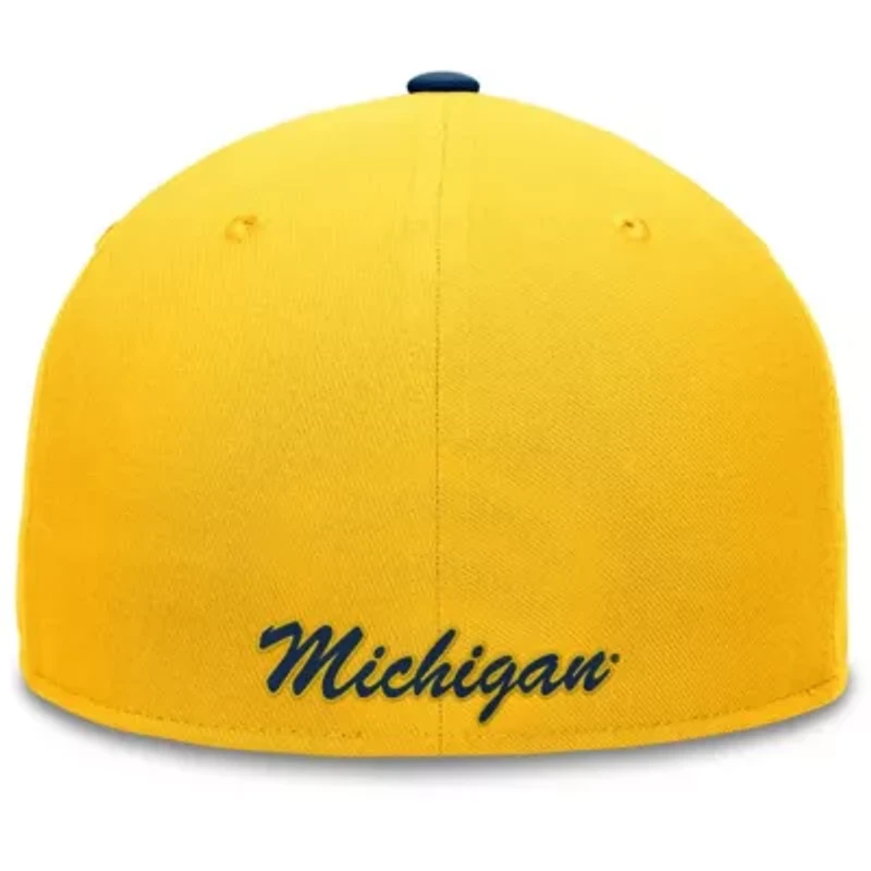 NCAA Maize/Navy Michigan Wolverines Rally Two-Tone Fitted Hat