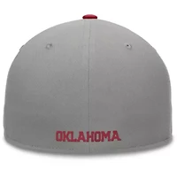 NCAA Gray/Crimson Oklahoma Sooners Rally Two-Tone Fitted Hat
