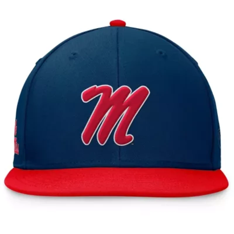 NCAA Red/Navy Ole Miss Rebels Rally Two-Tone Fitted Hat
