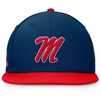 NCAA Red/Navy Ole Miss Rebels Rally Two-Tone Fitted Hat