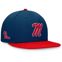 NCAA Red/Navy Ole Miss Rebels Rally Two-Tone Fitted Hat