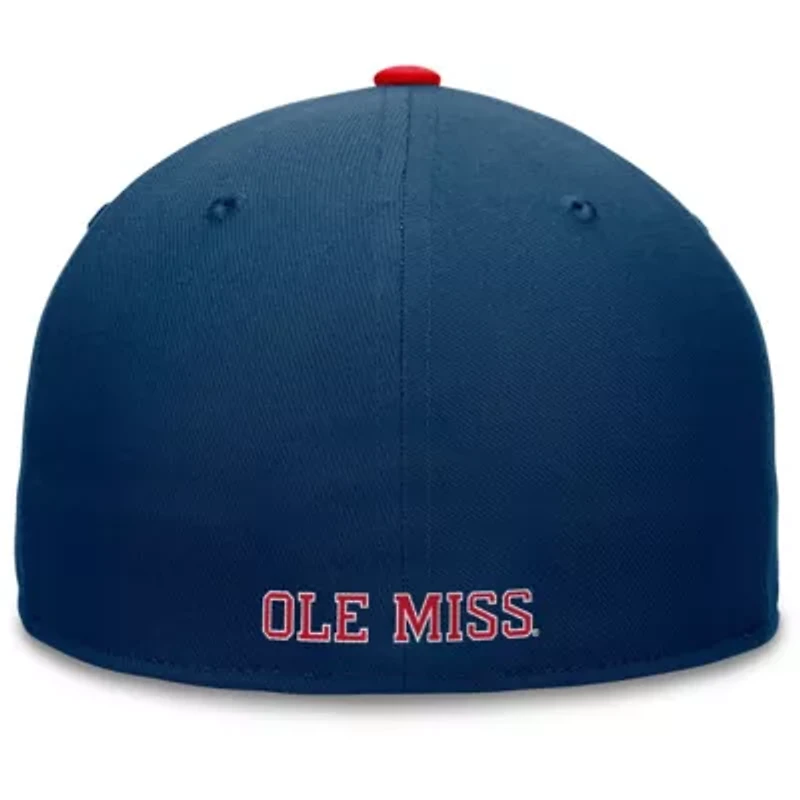NCAA Red/Navy Ole Miss Rebels Rally Two-Tone Fitted Hat