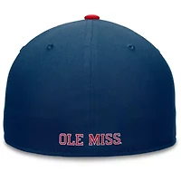 NCAA Red/Navy Ole Miss Rebels Rally Two-Tone Fitted Hat