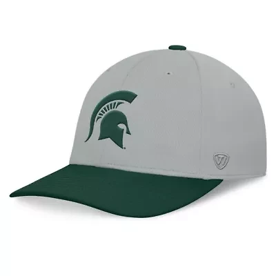 NCAA Gray/Green Michigan State Spartans Mick Flex Hat