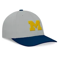 NCAA Gray/Navy Michigan Wolverines Mick Flex Hat