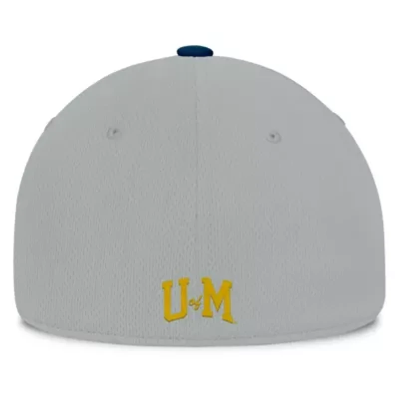 NCAA Gray/Navy Michigan Wolverines Mick Flex Hat