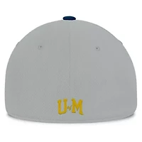 NCAA Gray/Navy Michigan Wolverines Mick Flex Hat