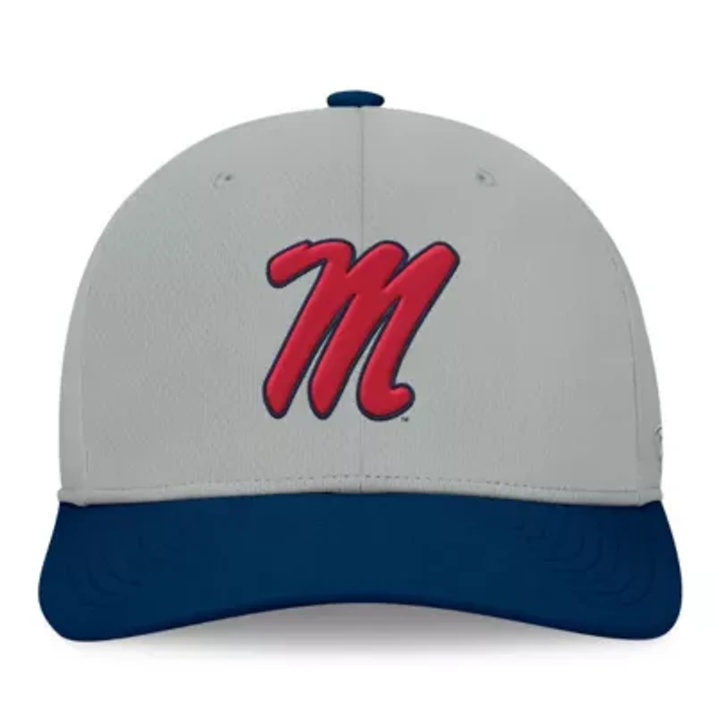 NCAA Gray/Navy Ole Miss Rebels Mick Flex Hat