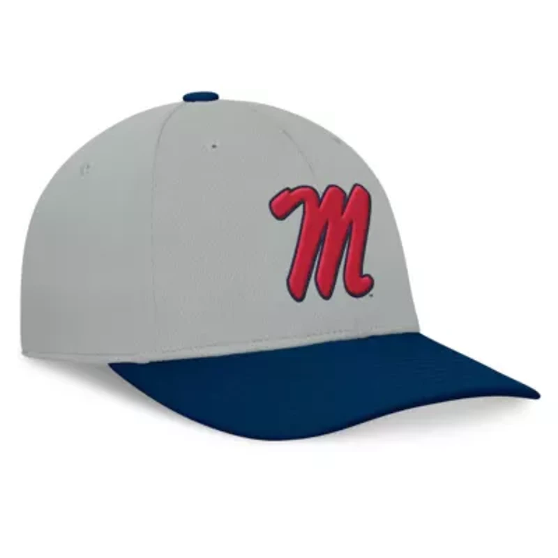 NCAA Gray/Navy Ole Miss Rebels Mick Flex Hat