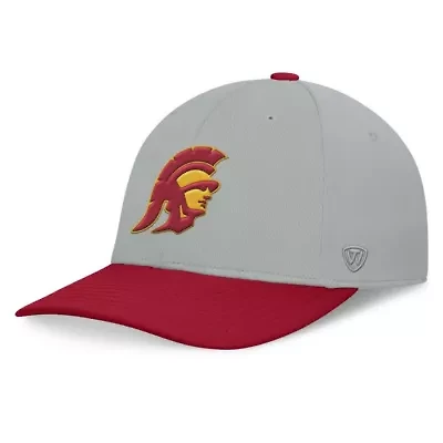 NCAA Gray/Cardinal USC Trojans Mick Flex Hat