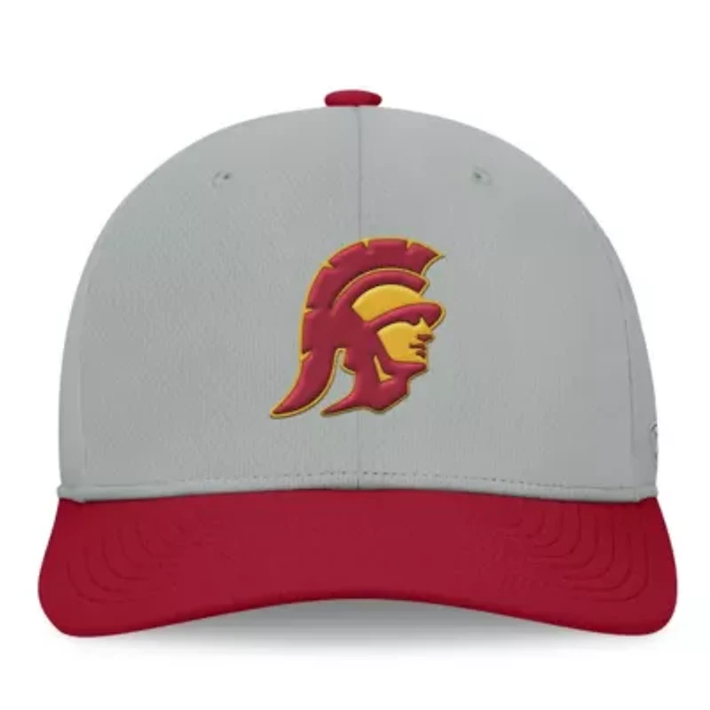 NCAA Gray/Cardinal USC Trojans Mick Flex Hat