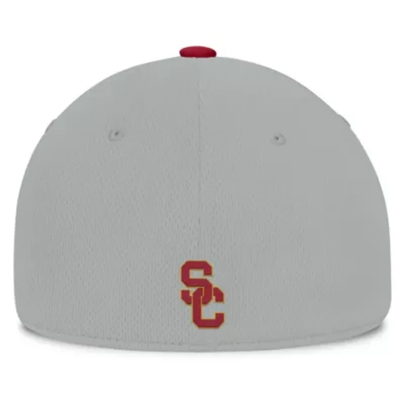 NCAA Gray/Cardinal USC Trojans Mick Flex Hat