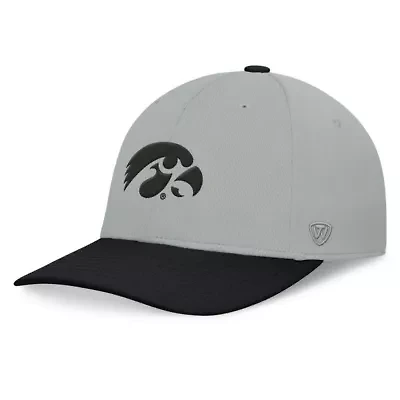 NCAA Gray/Black Iowa Hawkeyes Mick Flex Hat