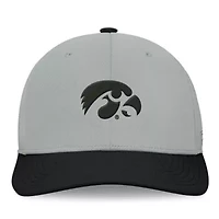 NCAA Gray/Black Iowa Hawkeyes Mick Flex Hat