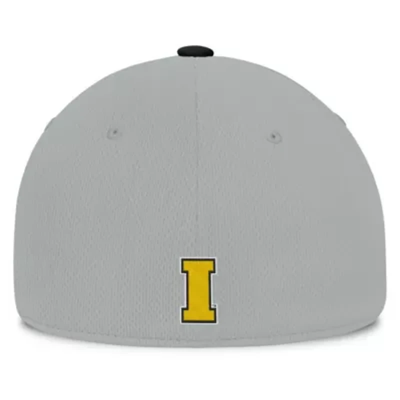 NCAA Gray/Black Iowa Hawkeyes Mick Flex Hat
