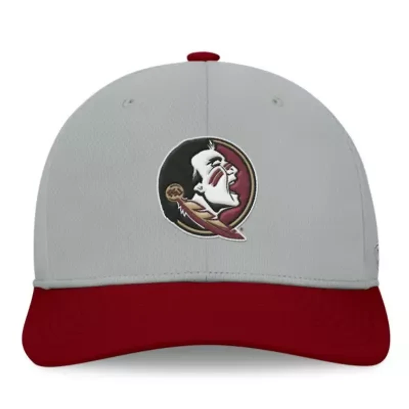 NCAA Gray/Garnet Florida State Seminoles Mick Flex Hat