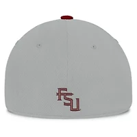 NCAA Gray/Garnet Florida State Seminoles Mick Flex Hat