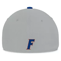 NCAA Gray/Royal Florida Gators Mick Flex Hat