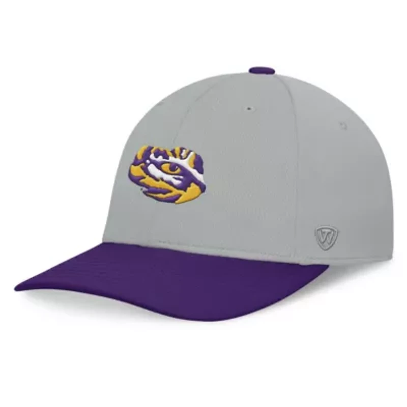 NCAA Gray/Purple LSU Tigers Mick Flex Hat