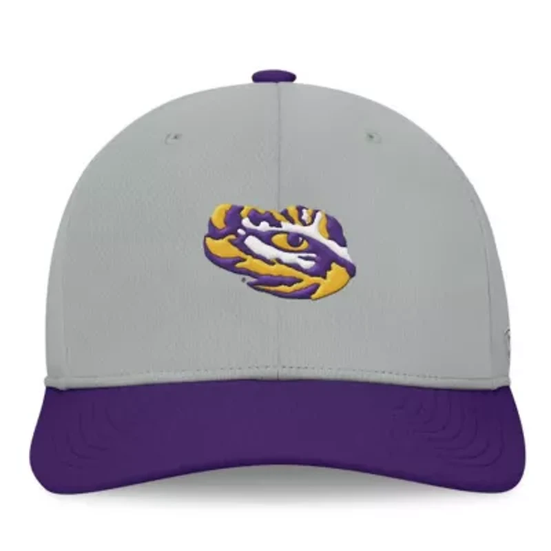 NCAA Gray/Purple LSU Tigers Mick Flex Hat